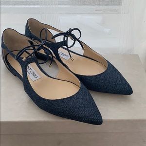 Jimmy Choo vanessa flats navy